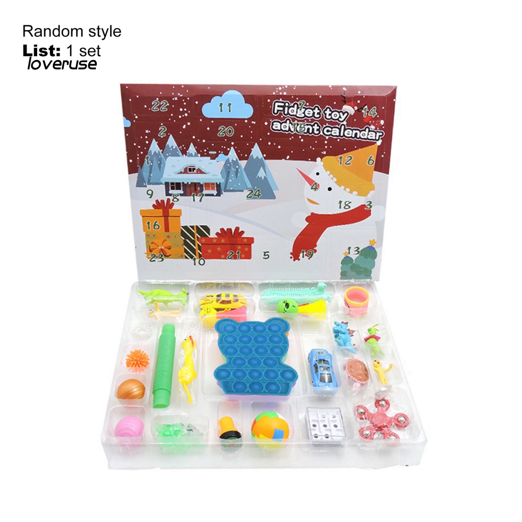 1 Bộ Đồ Chơi Bóp Nén Giảm Căng Thẳng Chủ Đề Giáng Sinh