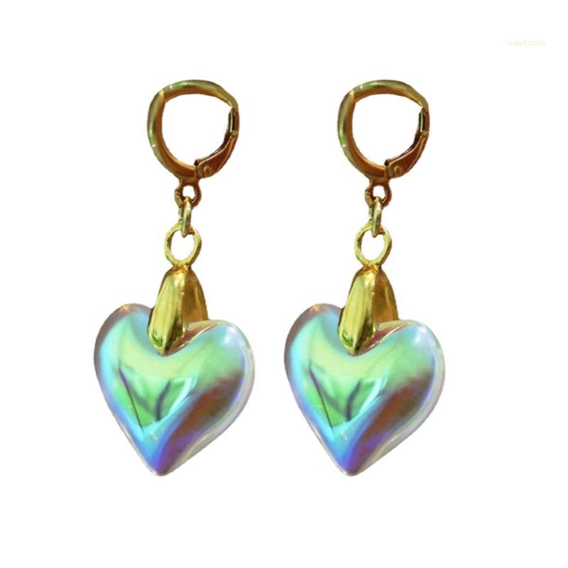 Khuyên Tai Hợp Kim Hình Trái Tim Đơn Giản Cho Nữ