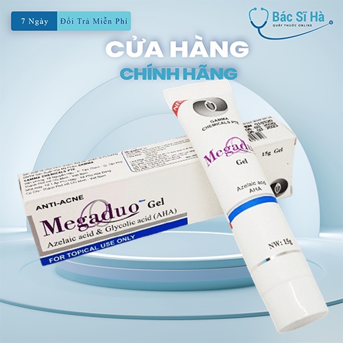 Megaduo Gel giảm mụn ẩn, giảm thâm Megaduo Gel bản thường AHA và bản Plus Retinal