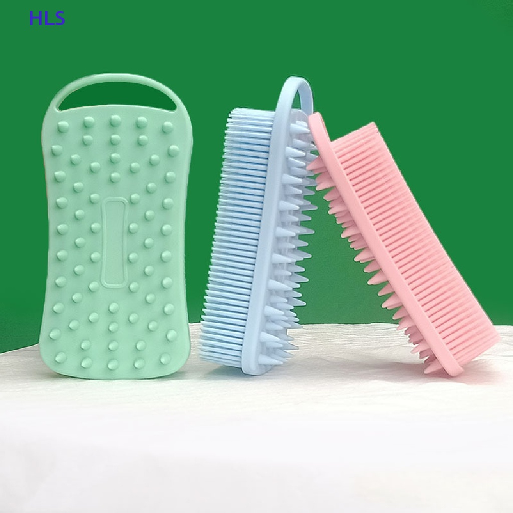 Bàn Chải Silicone Mát Xa Da Đầu 2 Trong 1 Tiện Dụng