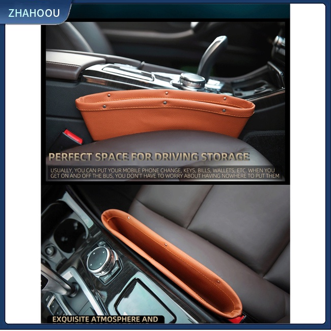 ☃Nhà Cửa☃ 1 Cặp Túi Đựng Vật Dụng Gắn Khe Hở Ghế Ngồi Xe Hơi