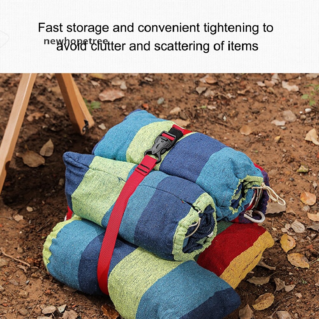 Bộ 2 Dây Đai Nylon Buộc Hành Lý Tái Sử Dụng Được Có Khóa Cài Xuống OIK