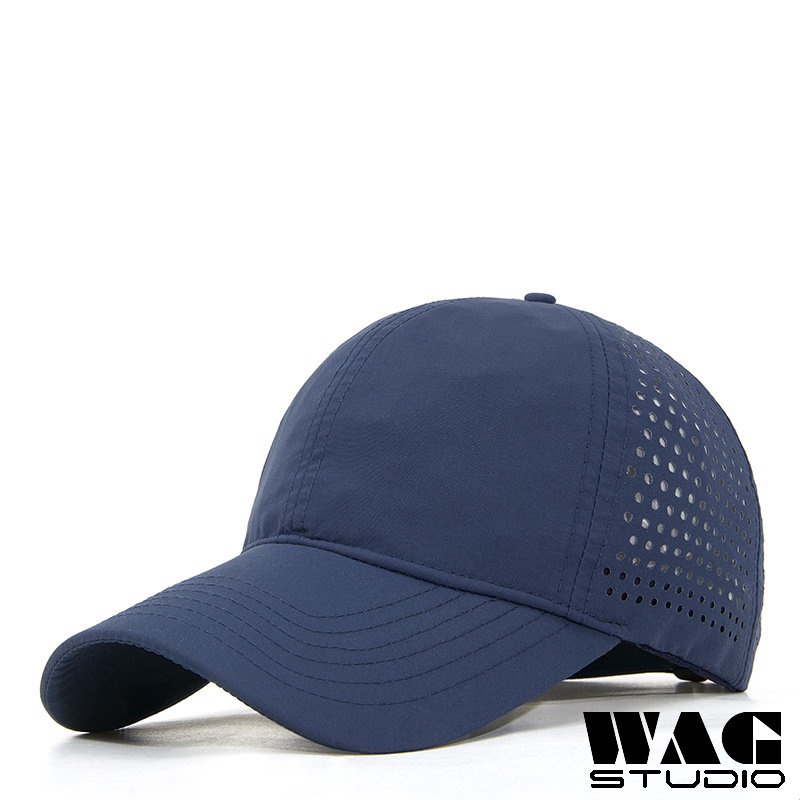 Mũ Lưỡi Trai 6 Ngăn Thoáng Khí Nhanh Khô Màu Trơn Thời Trang Mùa Hè Cho Nam Và Nữ