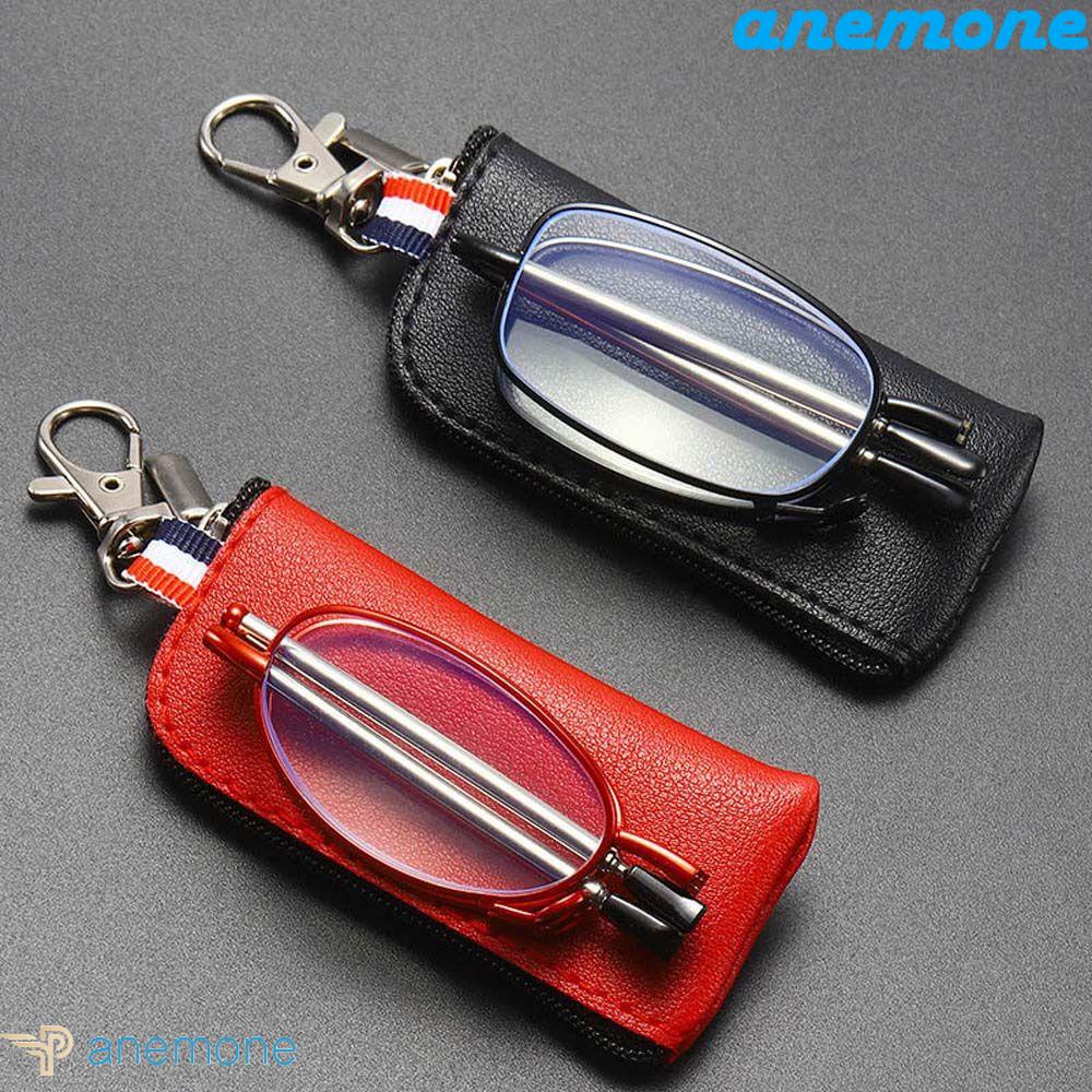 Kính Đọc Sách Có Thể Gấp Gọn Kèm Túi Đựng1.0~+4.0 Nhựa Resin Đen Chống Ánh Sáng Xanh Có Thể Gập Lại Cho Nam Và Nữ