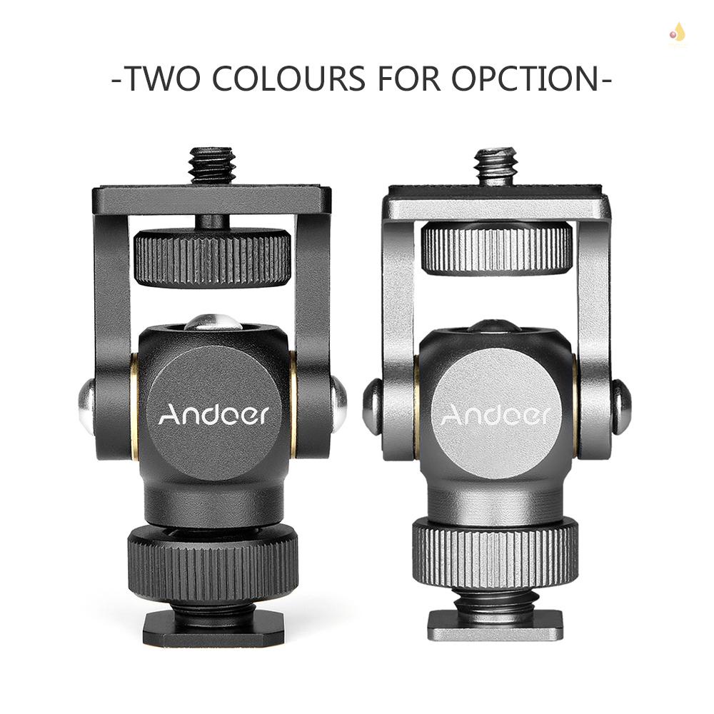 ANDOER Giá Đỡ Màn Hình Máy Ảnh Mini Bằng Hợp Kim Nhôm Kèm Ốc Vít 1 / 4 Inch Cho DSLR