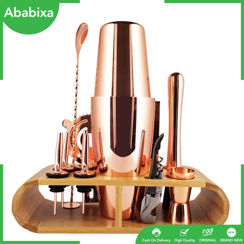 Giá Đỡ Bình Lắc Cocktail Bằng Tre Để Bàn Tiện Lợi