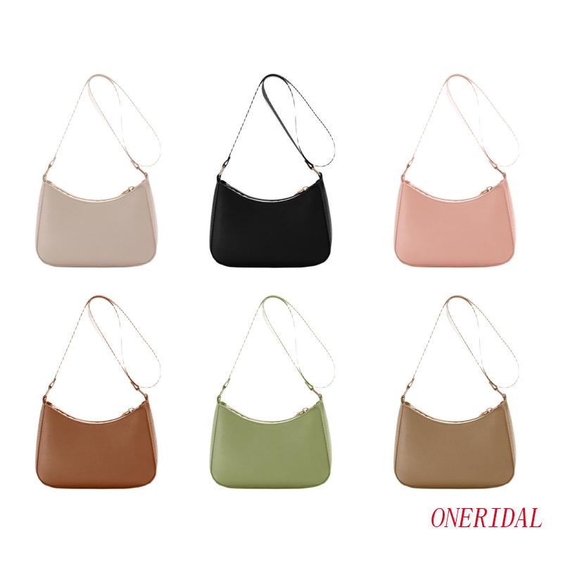 Túi Da Đeo Vai / Kẹp Nách Có Khóa Kéo Thời Trang Dễ Phối Đồ Cho Sinh Nhật