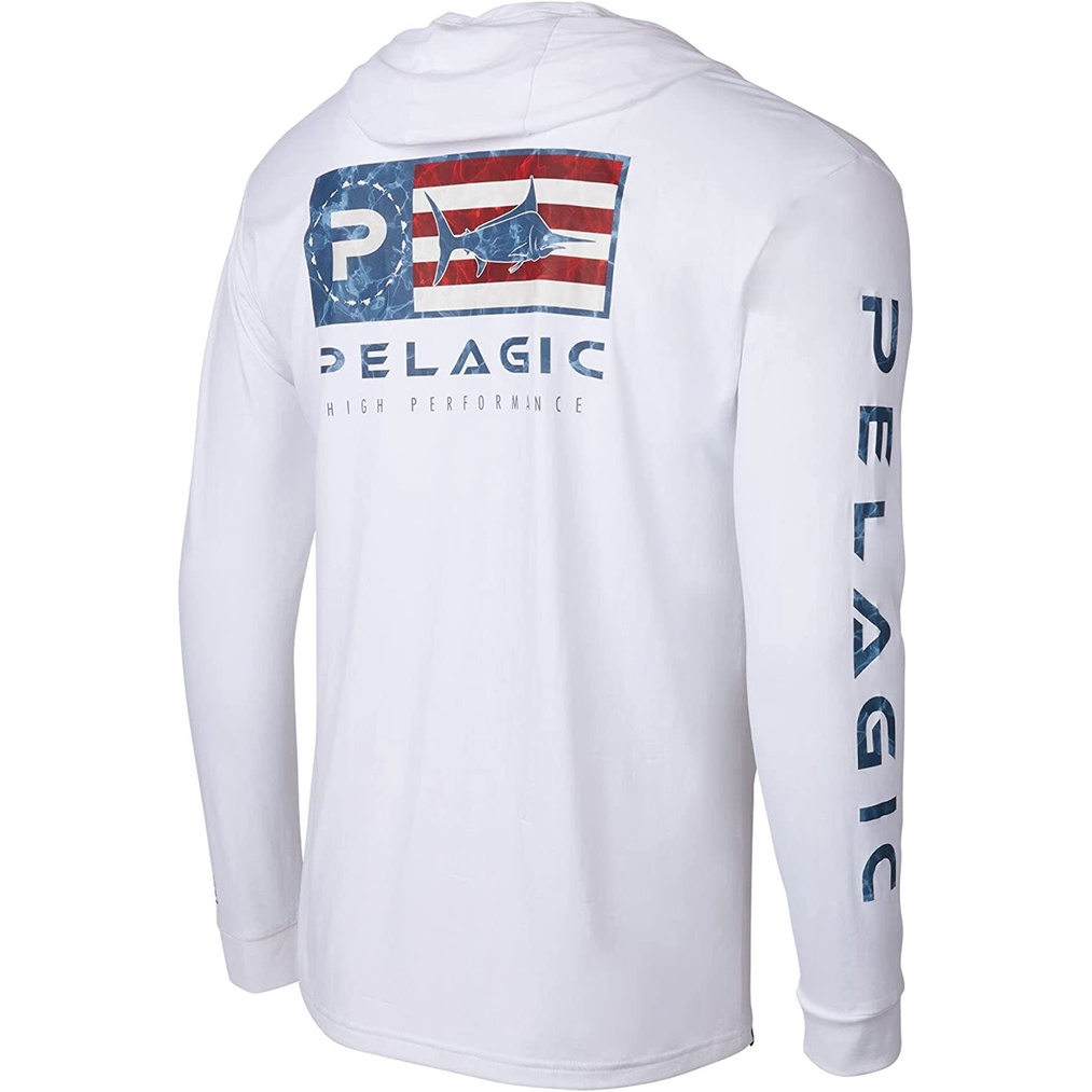 Áo Hoodie Chống Nắng Biểu Tượng Câu Cá PELAGIC Aquatek UPF50 + Cho Nam