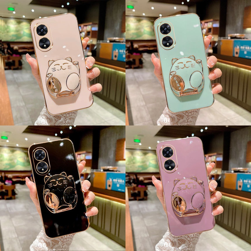 Ốp lưng Oppo Reno8 T 5g Reno 8T Ốp Điện Thoại Hình Mèo May Mắn 3d Cho Oppo Reno8 T 5g Reno 8T Gongxi Facai