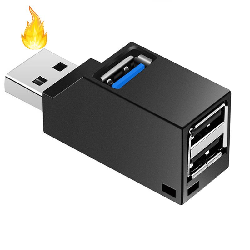 Set 2 Bộ Chia 3 Cổng USB 3.0 2.0 Tốc Độ Cao Cho PC Laptop