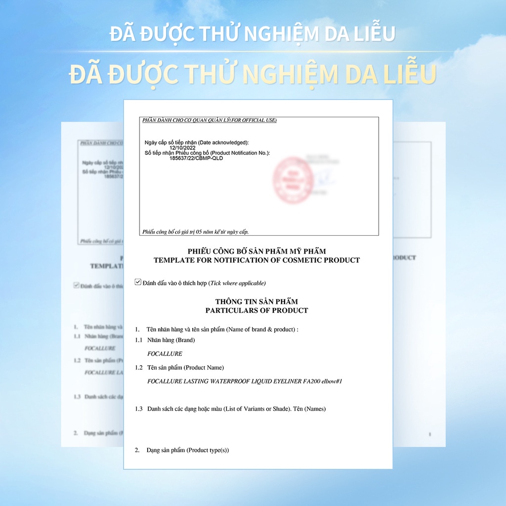 Bút Kẻ Mắt Nước FOCALLURE Siêu Mịn Khô Nhanh Chống Thấm Nước Lâu Trôi 0.6g