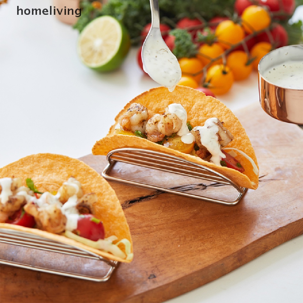 Giá Đỡ Bánh Taco Hình Sóng Bằng Thép Không Gỉ 304