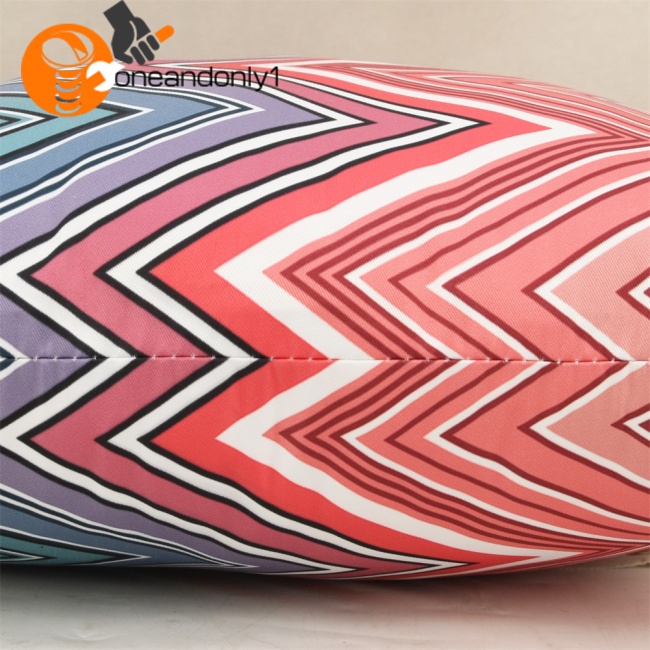 Bộ 2 Vỏ Gối Họa Tiết Kẻ Sọc Nhiều Màu Phong Cách Bohemian Độc Đáo Trang Trí Nhà Cửa