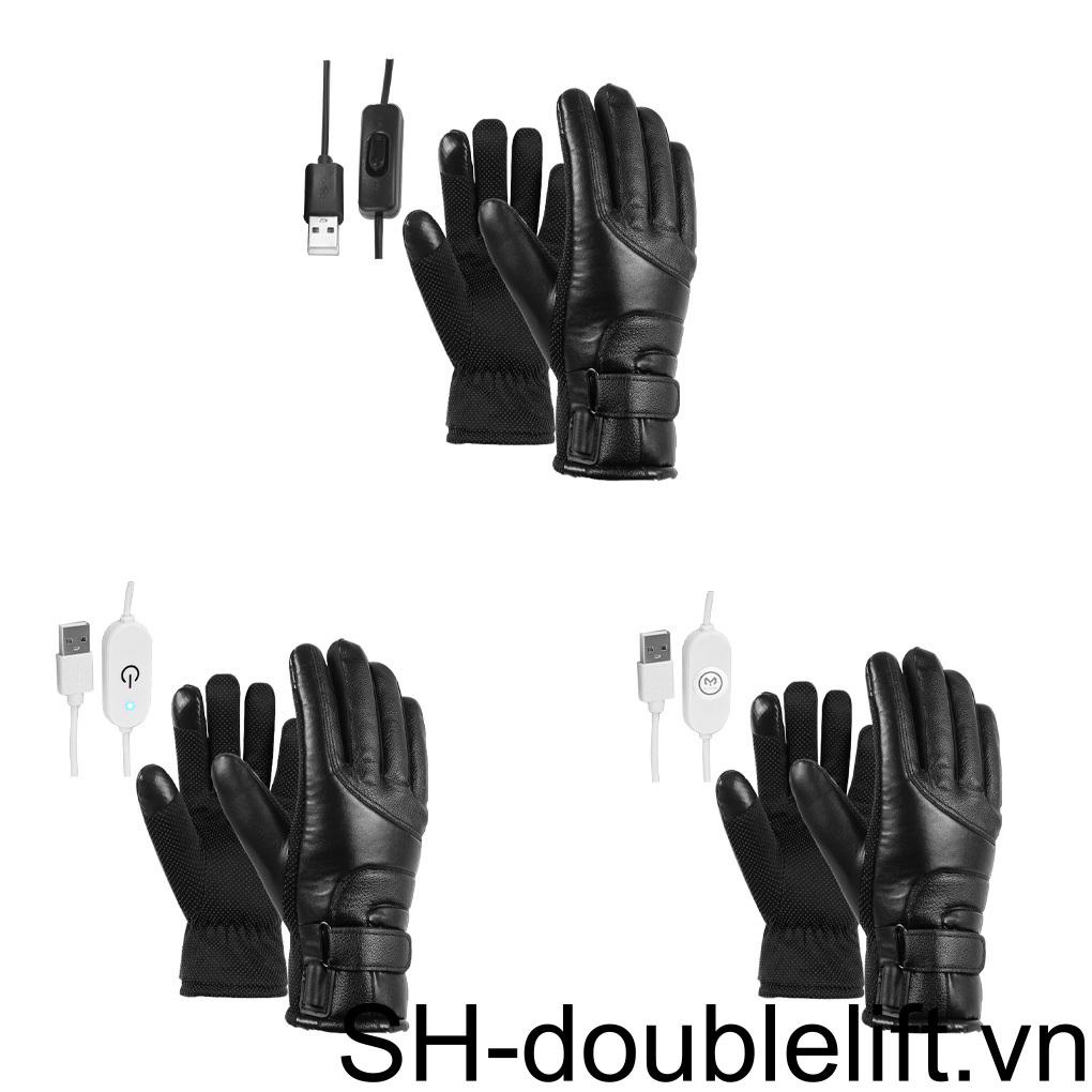 Găng Tay Giữ Ấm Chạy Điện Chống Thấm Nước Chống Gió Có Thể Dùng Màn Hình Hiển Thị USB