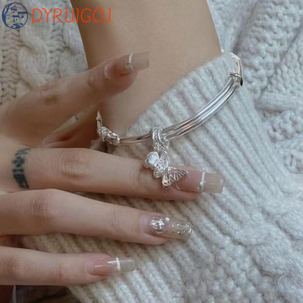 Vòng Tay Hình Hoa Và Bướm Phong Cách Vintage Thời Trang Cho Nữ