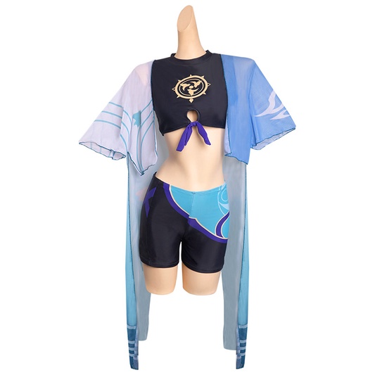 Bộ Đồ Bơi Hóa Trang Halloween Genshin Va Chạm Wandererer