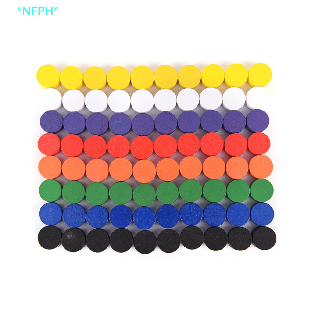 Bộ 100 Thẻ Bài Trò Chơi Pawn 8 Màu Kích Thước 10 * 5MM