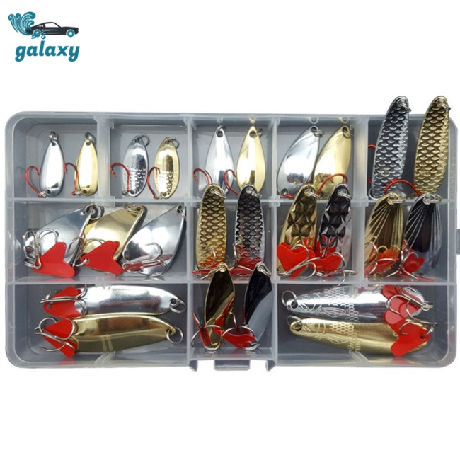 Galaxy Set 10 / 25 / 35 Mồi Giả Nhử Cá Bằng Kim Loại Chất Lượng Cao