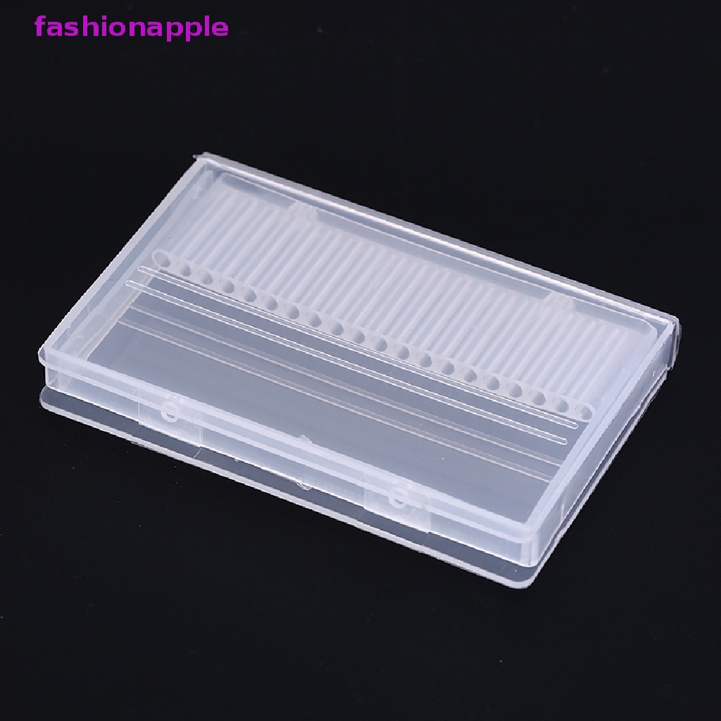 Hộp Đựng Mũi Khoan Móng Tay 20 Lỗ Bằng Nhựa Kích Thước 3 / 32 "bits