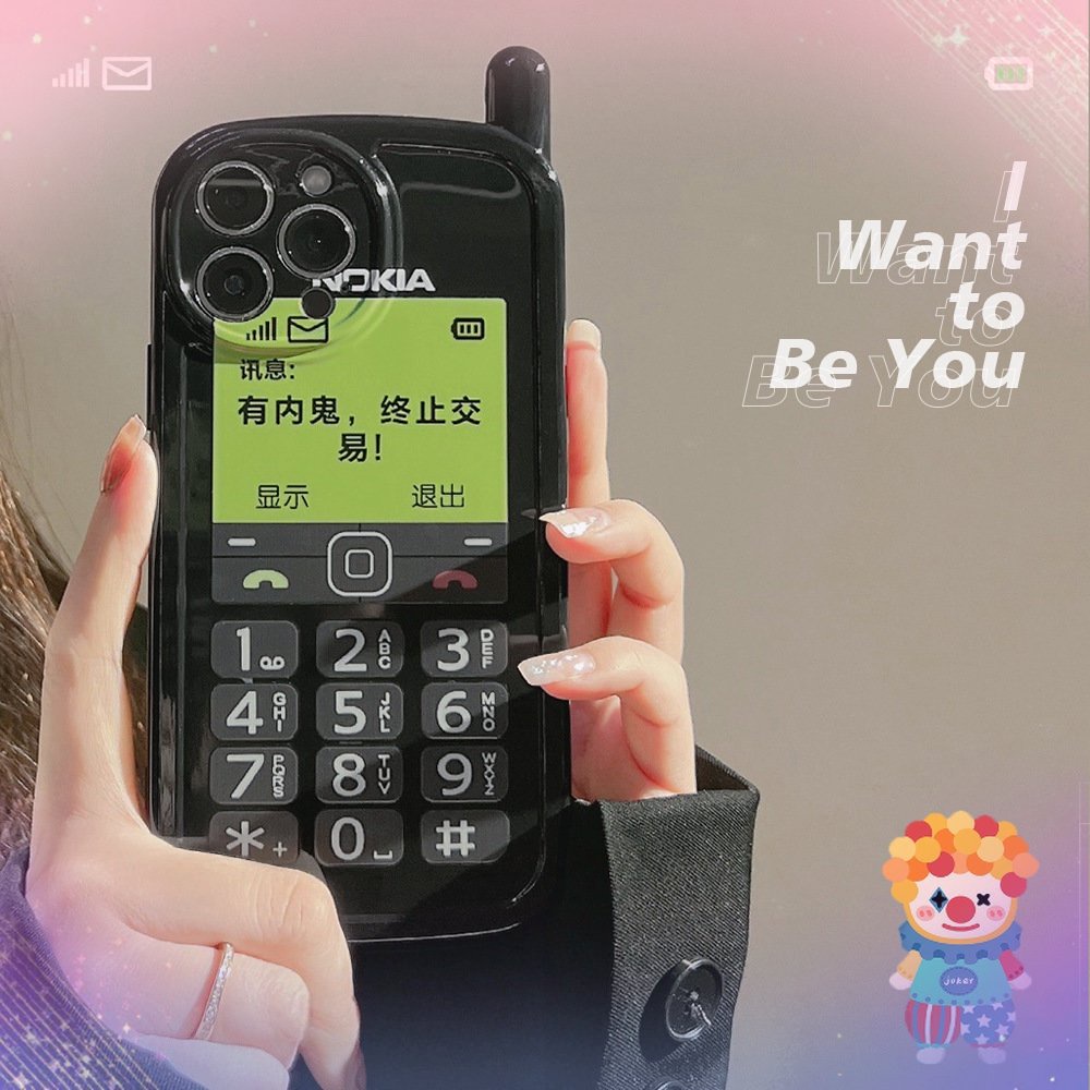 Big Brother áp dụng iPhone13Pro Max Apple Mobile Phone Case 12 Retro Hong Kong Wind 11 Soft 14Pro Silicone Case