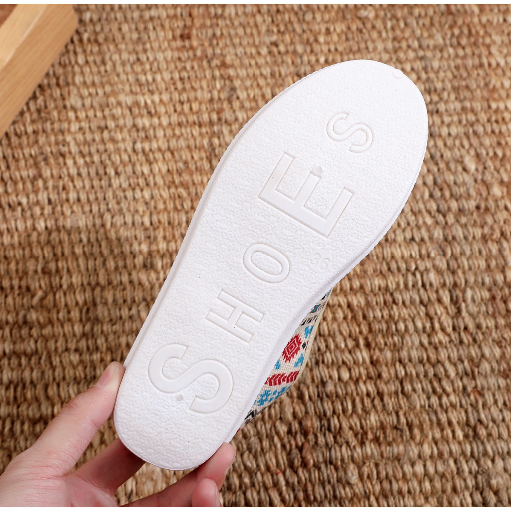 Giày Lười Vải Lanh Mỏng Nhẹ Chống Trượt Thời Trang Mùa Hè Hàng Mới 2023