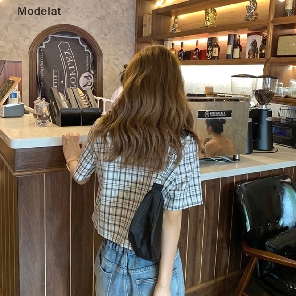 Mfc Áo Khoác Blazers Dáng Rộng Cài Hai Hàng Nút Họa Tiết Caro Phong Cách Vintage Đường Phố Cao Cấp Cho Nữ WTD