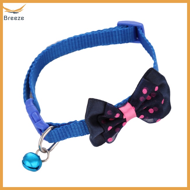 Vòng Cổ Thắt Nơ Họa Tiết Chấm Bi Nhiều Màu Sắc Tùy Chỉnh Chống Mòn Kích Thước Thời Trang Cho Thú Cưng
