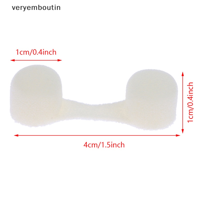 Set 10 Miếng Mút Lọc Mũi Dùng Một Lần Màu Trắng Đen