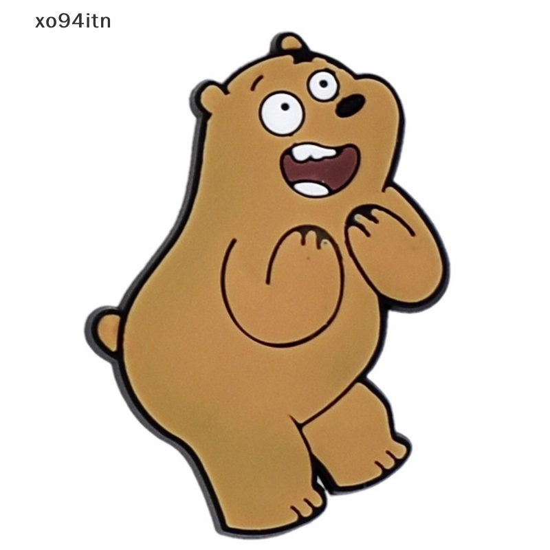 Set 10 Ghim Cài Hình Gấu Hoạt Hình Dễ Thương Dùng Trang Trí Giày DIY