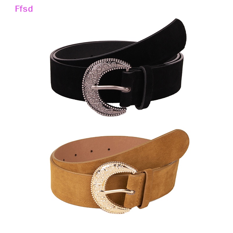 {Ffsd} Thắt Lưng Vải Nhung Da Cừu Cổ Điển Thời Trang Thu Đông Đa Năng Chạm Khắc Hoa Văn Pháp Hàng Bán Chạy *