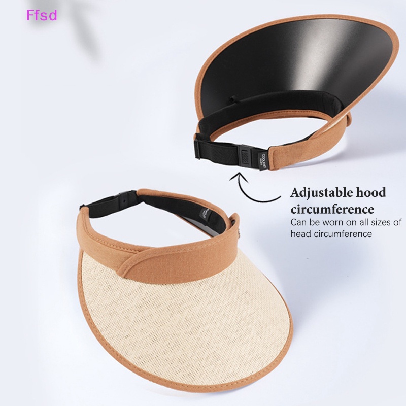 {Ffsd} Mũ Cói Rộng Vành Chống Nắng / Tia UV Có Thể Gập Lại Hợp Thời Trang Đi Biển Cho Nữ * Bán Chạy