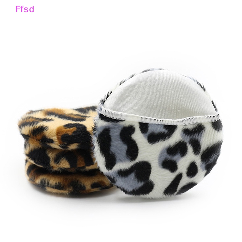 1 Mút Trang Điểm Mini Bằng Cotton Họa Tiết Da Báo