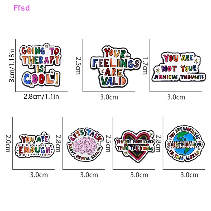 {Ffsd} Ghim Cài Áo Kim Loại Tráng Men Hình Não Hoạt Hình Trang Trí Ba Lô * Bán Chạy