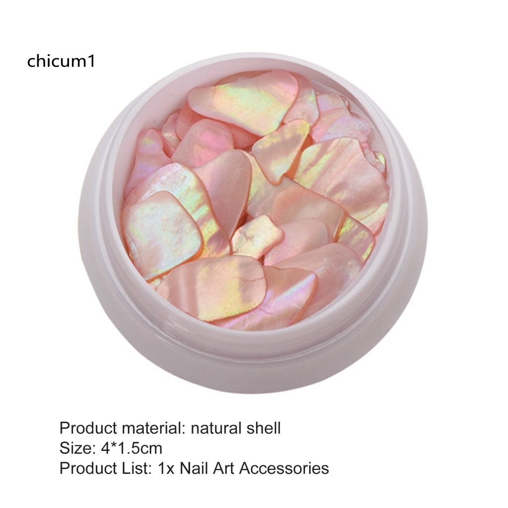 1 Hộp Phụ Kiện Trang Sức / Vỏ Sò Mini Trang Trí Móng Tay Nghệ Thuật Sáng Tạo