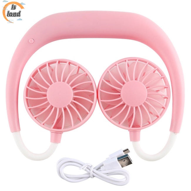 Quạt Thể Thao Mini Đeo Cổ Đa Năng Có Thể Sạc Lại Bằng Cổng USB