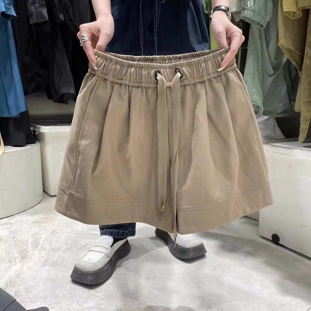 Hàng Châu Âu Năm 2023 Quần Legging Lưng Thun Cột Dây Dáng Rộng Phong Cách Hàn Quốc Hợp Thời Trang Xuân Hè Cho Nữ