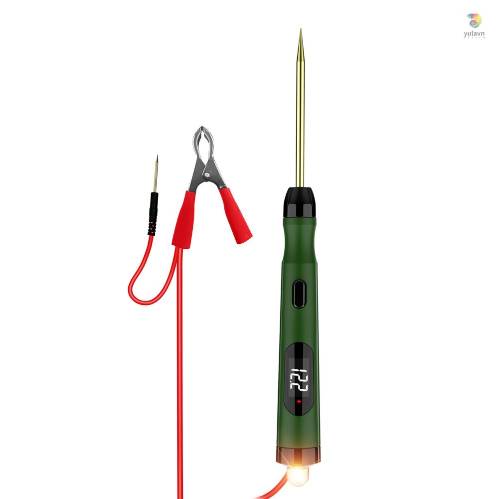 Bút Thử Điện Cầm Tay Màn Hình Kỹ Thuật Số Đa Năng Kèm Bóng Đèn Chuyên Dụng Cho Xe Hơi