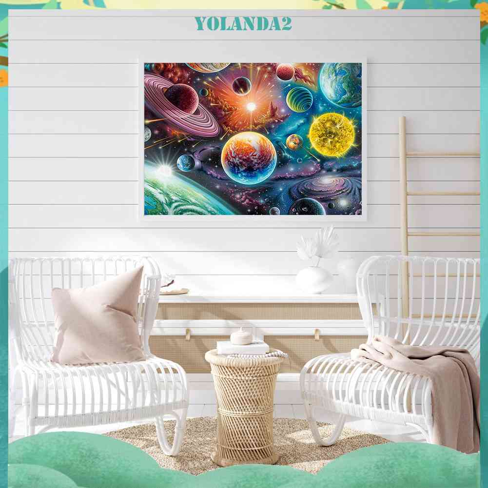 Bộ Tranh Đính Đá 5D Họa Tiết Bầu Trời Đầy Sao Độc Đáo DIY Dùng Trang Trí