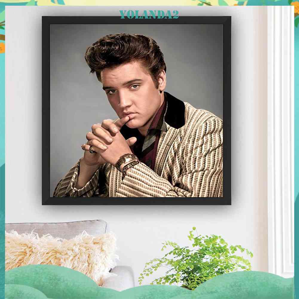 Tranh Đính Đá Kim Cương Toàn Bộ 5D DIY Hình Elvis Presley