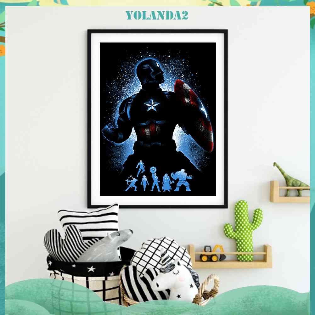 Tranh Đính Đá Kim Cương Toàn Diện Hình Bóng Tròn Kiểu Mỹ