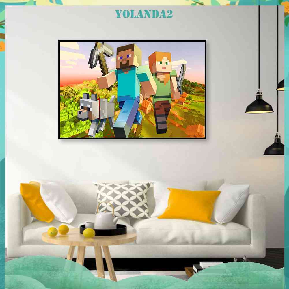 Bộ Tranh Đính Đá 5D Toàn Diện Họa Tiết Máy Tính Độc Đáo DIY