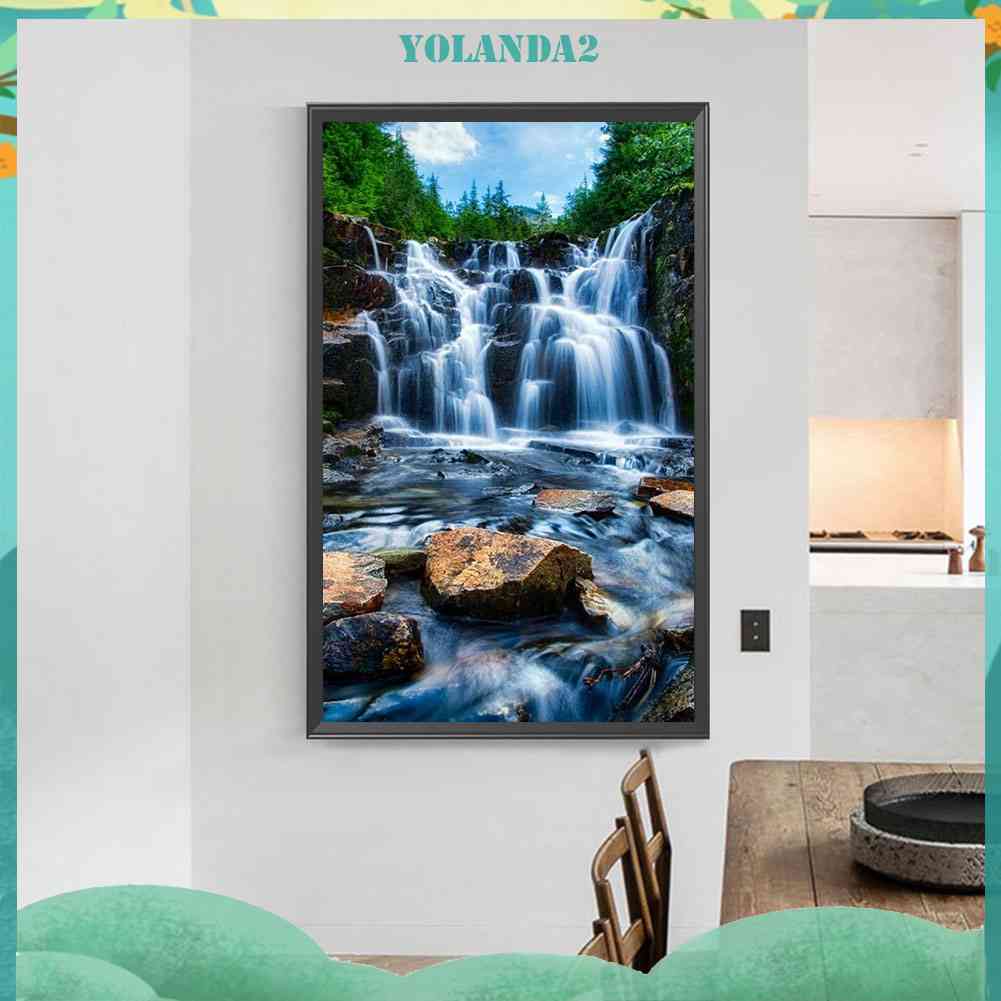 Tranh Đính Đá Kim Cương Toàn Bộ 5D DIY Hình Vẽ Núi Rơi