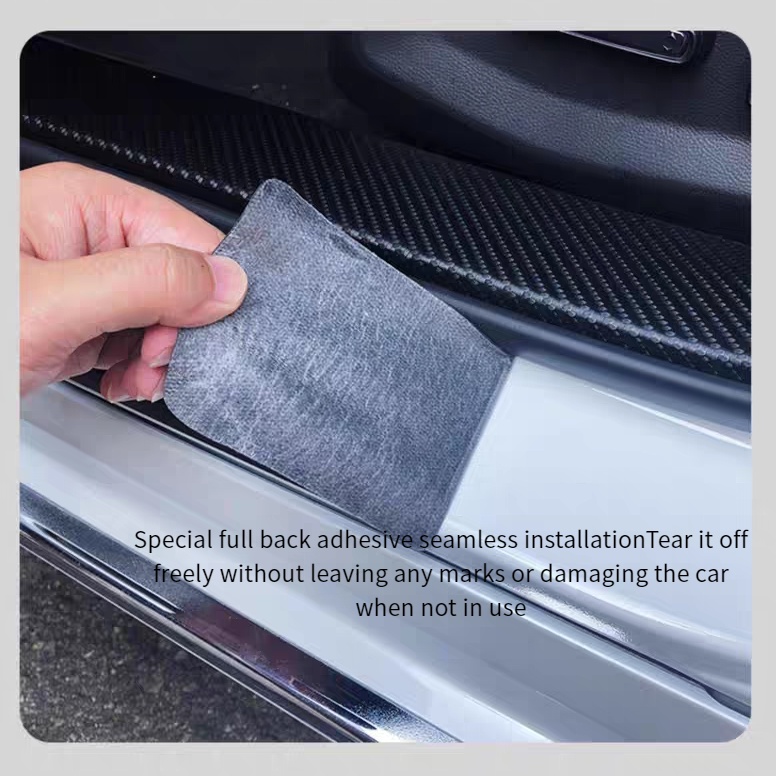 Miếng Dán Sợi Carbon Chống Trầy Trang Trí Bảo Vệ Bàn Đạp Xe Hơi TOYOTA CROSS 2019-2022COROLLA CC