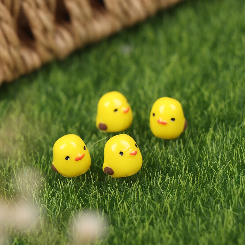 Mô Hình Tiểu Cảnh "Gà con Mini" Trang Trí Sen Đá, Sân Vườn/ Chậu Cây, DYI, Terrarium