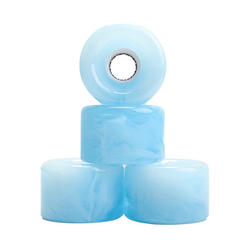 Set 4 Bánh Xe PU Lấp Lánh Dạ Quang Dành Cho Ván Trượt