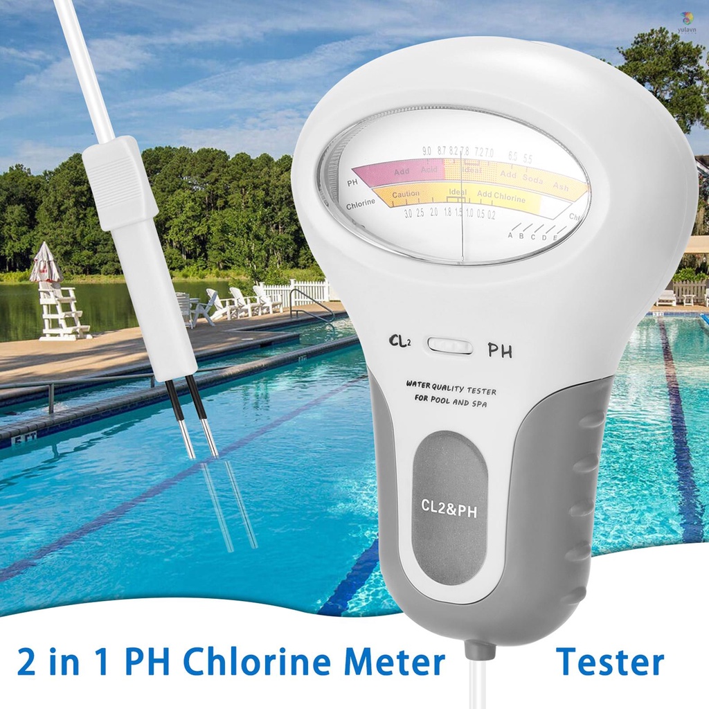 Thiết Bị Kiểm Tra Chất Lượng Nước PH Chlorine CL2 Cho Bể Cá 2 Trong 1