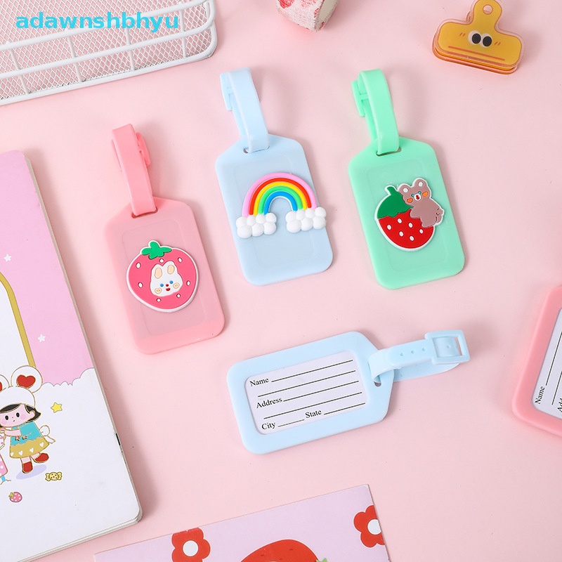 1 Thẻ Ghi Tên Hành Lý Bằng Nhựa Pvc Chống Thấm Nước Họa Tiết Hoạt Hình Sáng Tạo Cho Nam Và Nữ