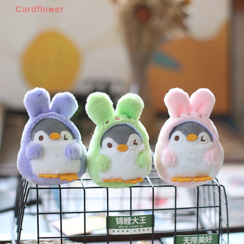 < Cardflower > Móc Khóa Hình Chim Cánh Cụt Nhồi Bông Mềm Mại Vui Nhộn Phong Cách Dành Cho Trang Trí Túi Xách Sinh Nhật Mới