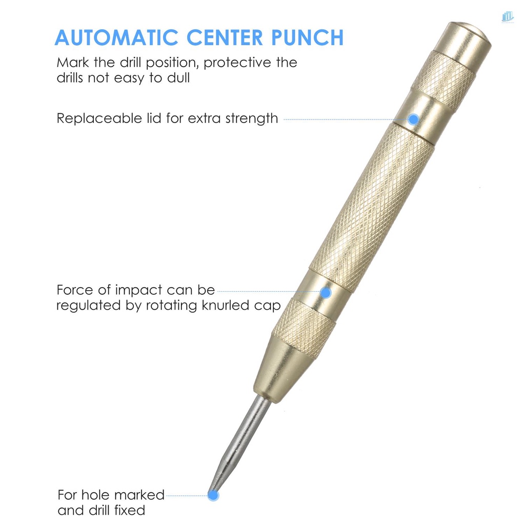 Bộ 5 Mũi Khoan Bước HSS 50 Kích Thước Có Rãnh Trung Tâm Tự Động Bằng Titan Và Hộp Nhôm Nhiều Lỗ Khoan Thẳng Cho Tấm Gỗ Nhựa Kim Loại