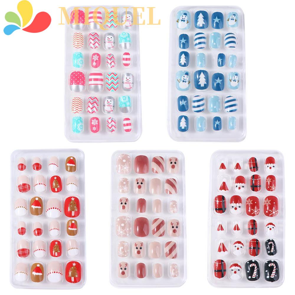 Bộ Móng Tay Giả Ngắn Tháo Rời Được DIY Dành Cho Trẻ Em